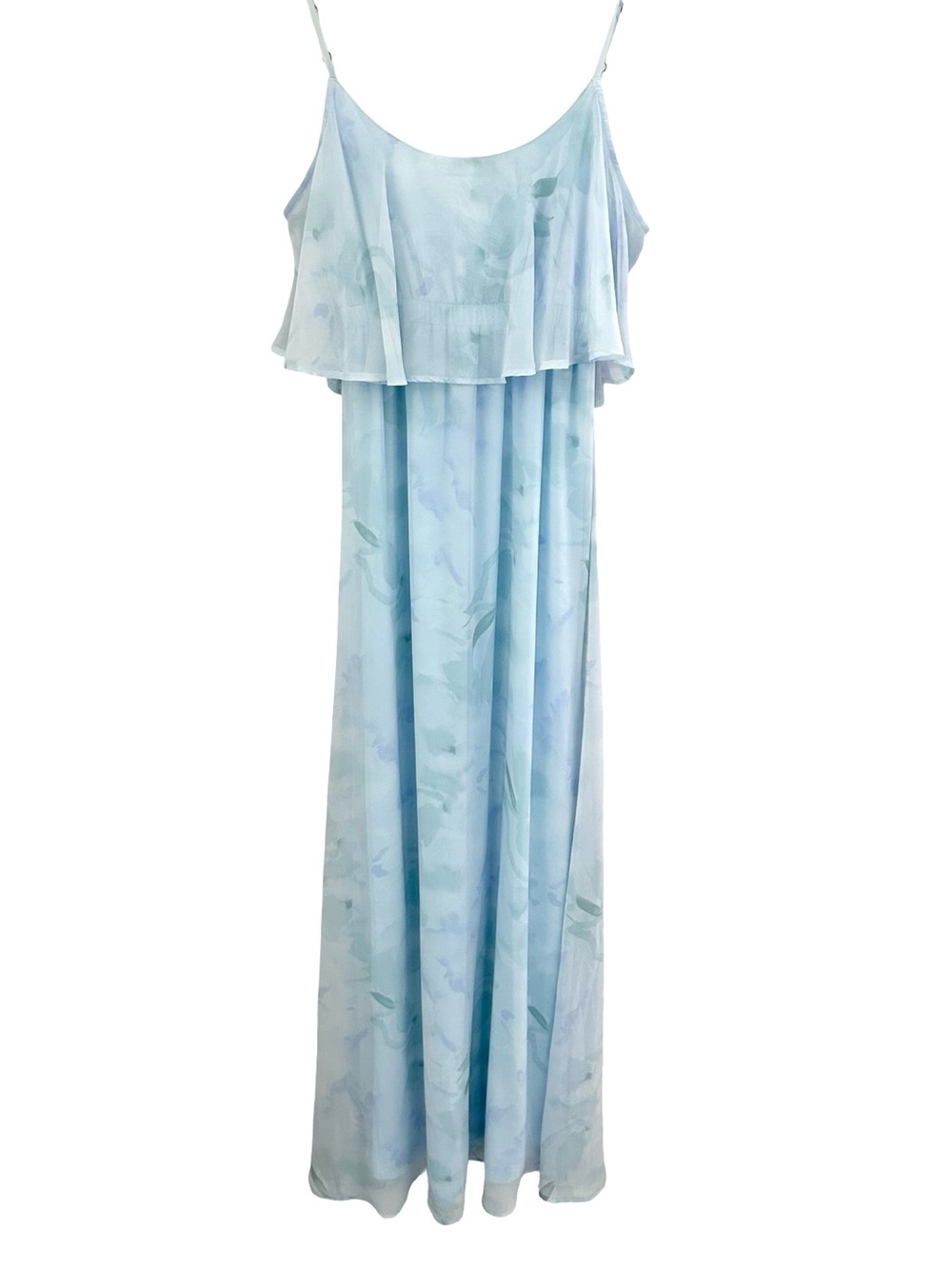Show Me Your Mumu Caitlyn Light Blue Floral Maxi Dress Size Small